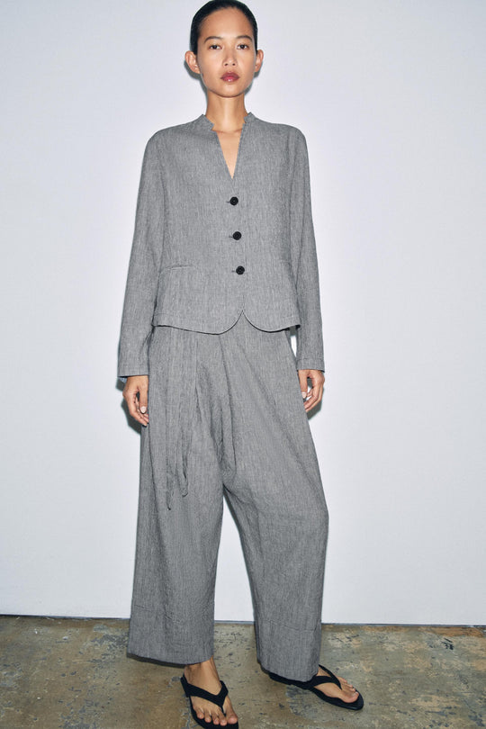 Pantalon paréo pied-en-poule ZW Collection