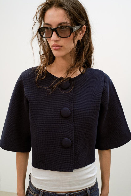 Veste courte en maille