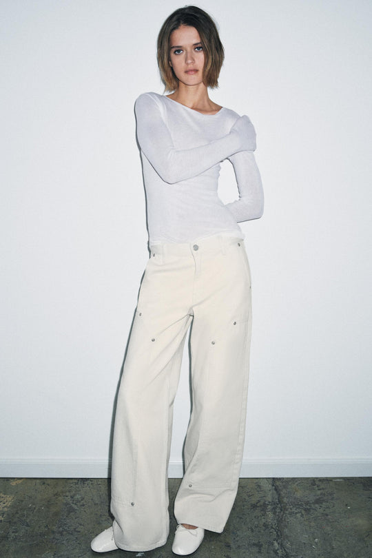 Jean ZW Collection avec passant, taille mi-haute