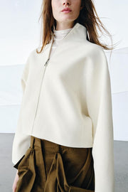 Veste en maille à fermeture zippée