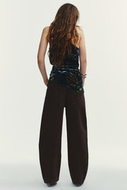 Jean TRF coupe baggy barrel, taille mi-haute