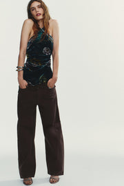 Jean TRF coupe baggy barrel, taille mi-haute