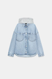 Blouson Z1975 en denim oversize à capuche