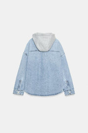 Blouson Z1975 en denim oversize à capuche