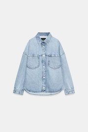 Blouson Z1975 en denim oversize à capuche