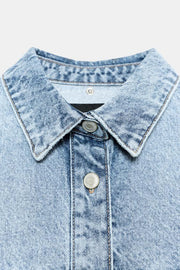 Blouson Z1975 en denim oversize à capuche