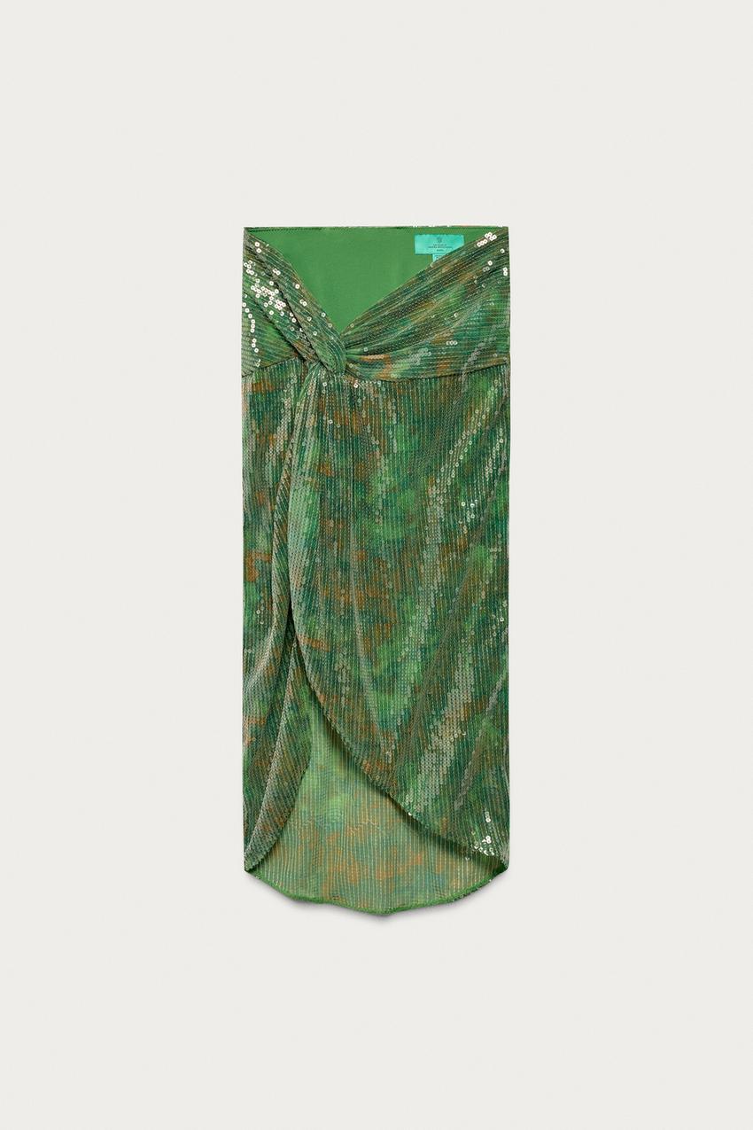 Paréo à sequins avec nœud Marisa Berenson x