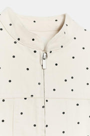 Veste cintrée à pois