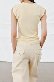 T-shirt en coton sans manches