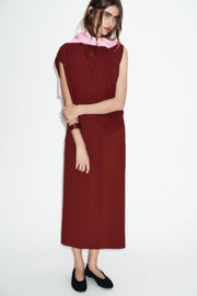 Robe longue asymétrique