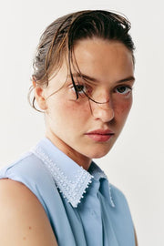 Robe chemise à épaulettes