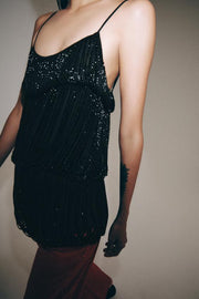 Top drapé à perles ZW Collection