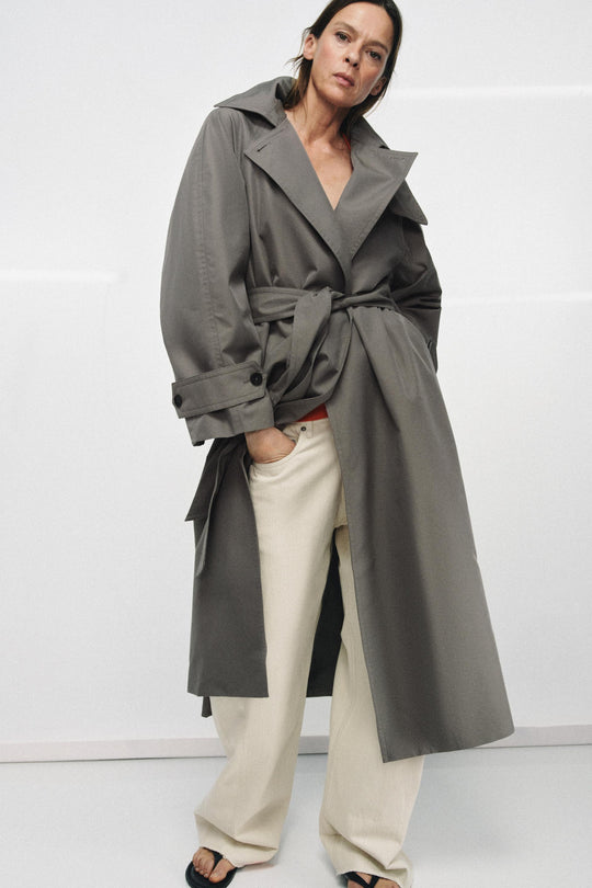 Trench oversize avec ceinture ZW Collection