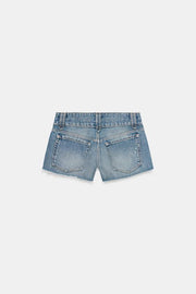 Short mini en denim TRF à clous