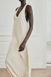 Robe longue en coton