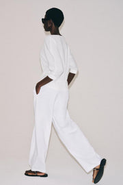 Pantalon droit en coton
