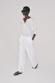 Pantalon droit en coton