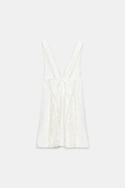 Robe mini découpes en dentelle