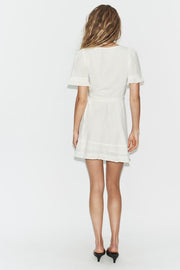 Robe courte croisée structurée