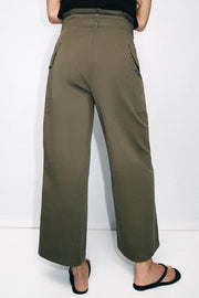 Pantalon paperbag cargo avec ceinture
