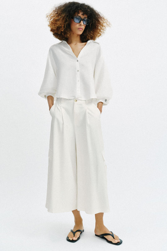 Pantalon-culotte à poches