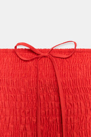 Robe midi smockée