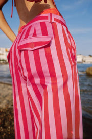 Pantalon chino à rayures