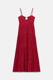 Robe longue à bretelles