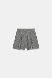 Jupe-culotte à carreaux vichy évasée