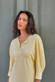 Robe midi à boutons