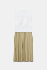 Robe midi contrastée