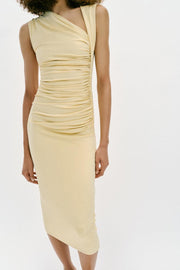Robe midi drapée