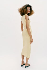 Robe midi drapée