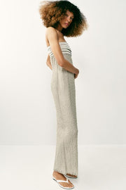 Robe bustier à perles