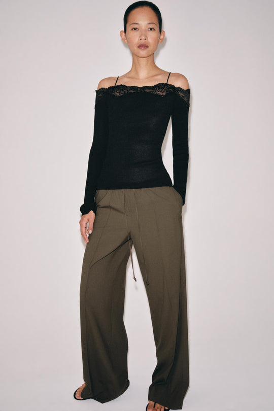 Pantalon style pyjama fluide ZW Collection