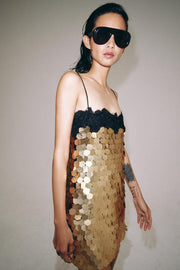Robe courte à sequins ZW Collection