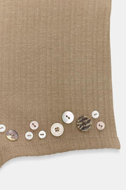 Short côtelé à boutons