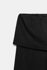 Pantalon en coton épais à ceinture large