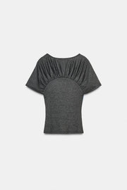 T-shirt à fronces et numéro