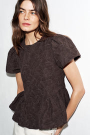 Top ballon peplum