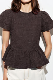 Top ballon peplum