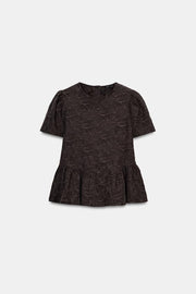 Top ballon peplum