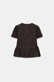 Top ballon peplum