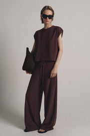 Pantalon texturé droit