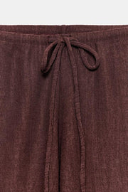 Pantalon texturé droit