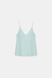 Top peplum à bretelles