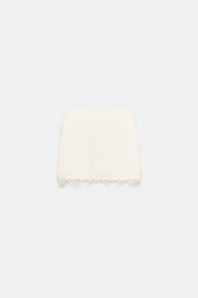 Jupe-culotte bas en dentelle