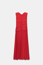 Robe longue drapée