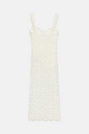 Robe midi en dentelle