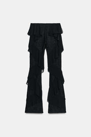 Pantalon en dentelle à volants